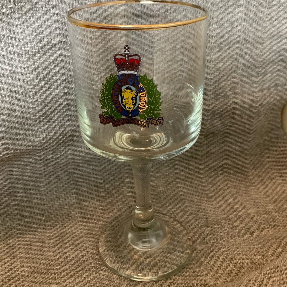 RCMP goblet/glass